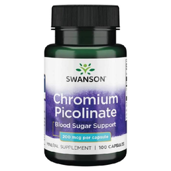 SWANSON Chrome Picolinate 200mcg 100 caps