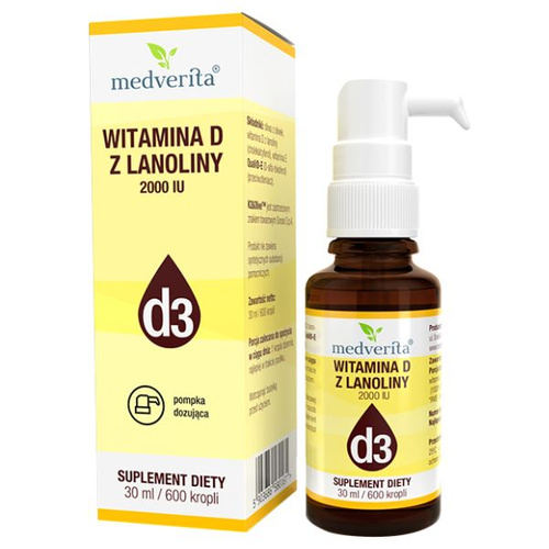 MEDVERITA Natural Vitamin D3 2000IU in Drops 30 ml