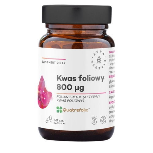 AURA HERBALS Folic acid 800 μg 60 caps