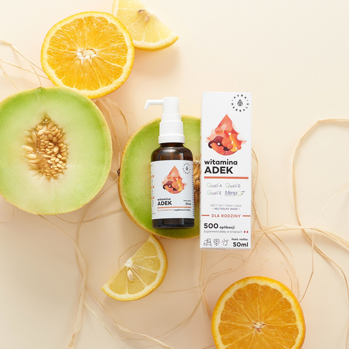 AURA HERBALS Vitamin ADEK : A + D3 + E + K2 MK7 Drops 50 ml