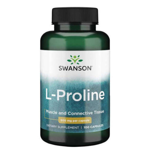 SWANSON L-Prolina 500 mg 100 kaps