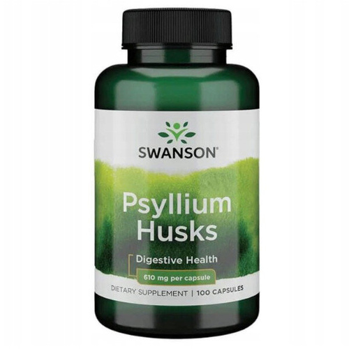 SWANSON Psyllium Husks Płesznik Plantain 610mg 100 caps