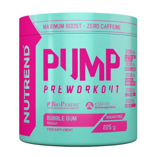 NUTREND Pump Pre-workout Caffeine Free 225 g