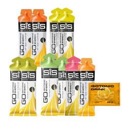 10x SIS Energy Go - Isotonic Gel 60 ml + nowmax® Isotonic Drink 25 g