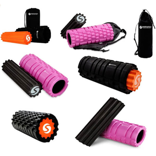 SPORTASTISCH Massage roller "Rock n Roll" 33cm black + orange roller + black bag