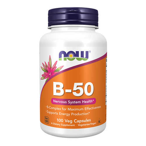 NOW FOODS Vitamin B-50 - Complex Vitamin B 100 tabl