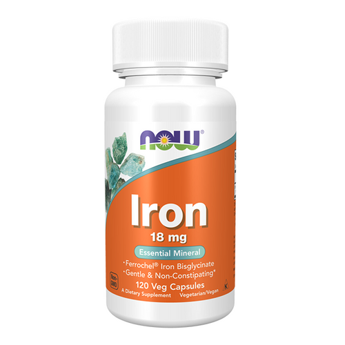 NOW FOODS Iron 18 mg 120 vcaps