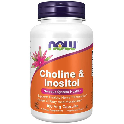 NOW FOODS Choline 250mg + Inositol 250mg 100 vcaps