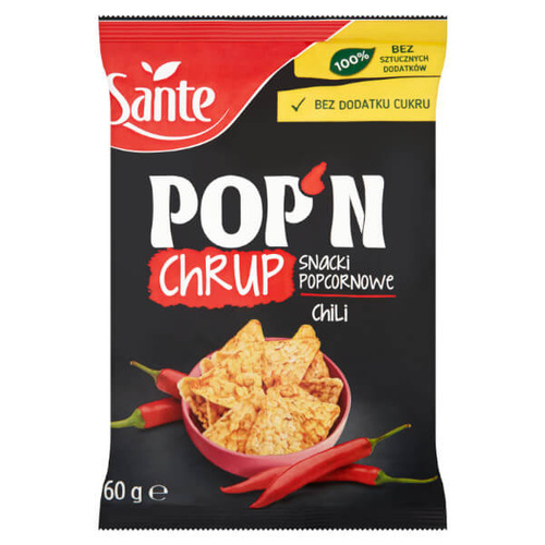 SANTE POP'N CHRUP Popcorn Snacks with Paprika 60 g