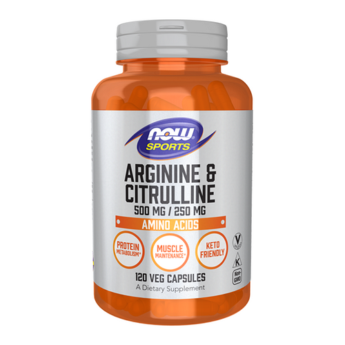 NOW FOODS Arginine + Citrulline 120 caps