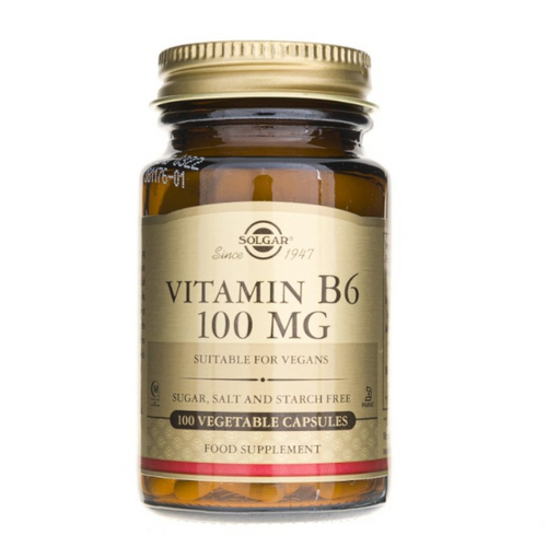 SOLGAR Vitamin B6 100 mg, 100 vkaps