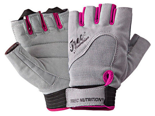 TREC Rękawiczki Womens Fitness Gloves (Szaro-Różowe)