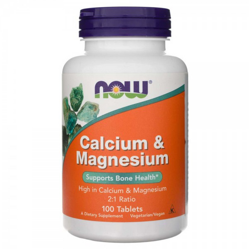 NOW FOODS Calcium & Magnesium 2:1 - Calcium + Magnesium 100 tabl