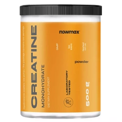 nowmax® Creatine Monohydrate 500 g + 5x CORNEXI ROLL & GO Oat Bar 30g