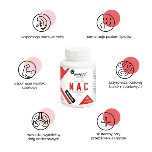 ALINESS NAC N-Acetyl-L-Cysteine 190mg 100 tabl