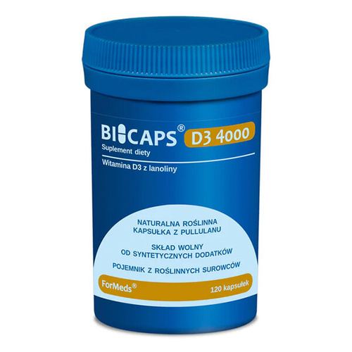 BICAPS Vitamin D3 100mcg 4000IU 120 caps