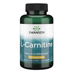 SWANSON L-carnitine 500mg 30 tabl