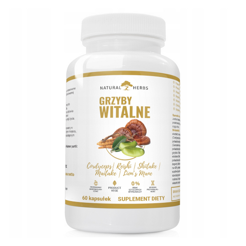 NATURAL HERBS Grzyby Witalne 60 caps