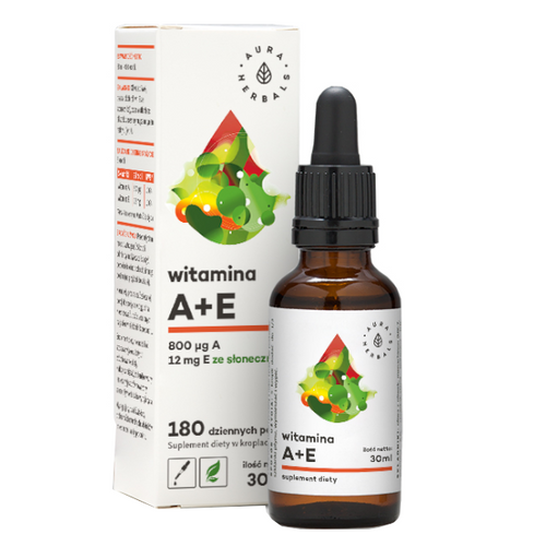 AURA HERBALS Witamina A + E krople 30 ml