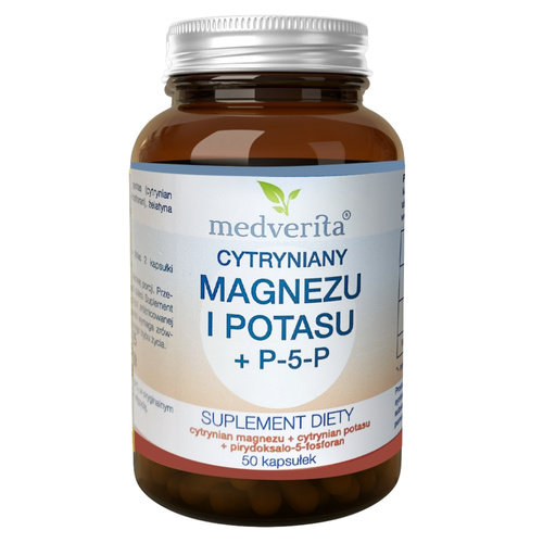 MEDVERITA Magnesium + Potassium Citrates + P-5-P 50 caps