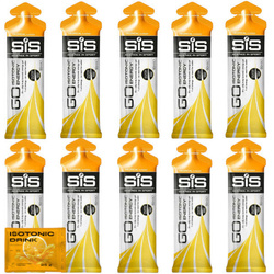 10x SIS Energy Go - Isotonic Gel 60 ml + nowmax® Isotonic Drink 25 g