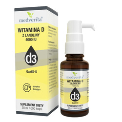 MEDVERITA Witamina D3 4000 IU w Kroplach 30 ml