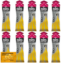 10x SIS Energy Go - Isotonic Gel 60 ml + nowmax® Isotonic Drink 25 g