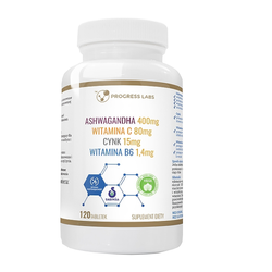 WISH Ashwagandha + Zinc + Vitamin C + Vit B6 120 tab