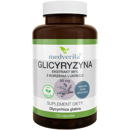 MEDVERITA Glycyrrhizin 50mg Licorice Root 120 caps