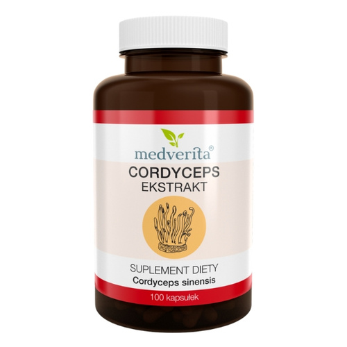 MEDVERITA Cordyceps 500mg Chinese Cordyceps 100 caps