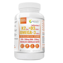 WISH K2 + D3 + Omega 3 90 caps