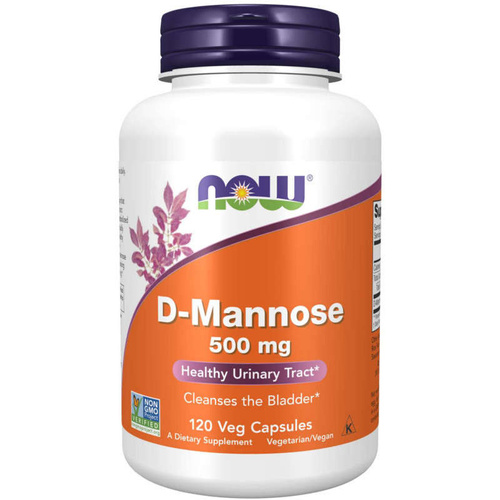 NOW FOODS D-Mannose 500mg 120 vcaps