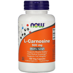 NOW FOODS L-Carnosine 500mg 100 vcaps
