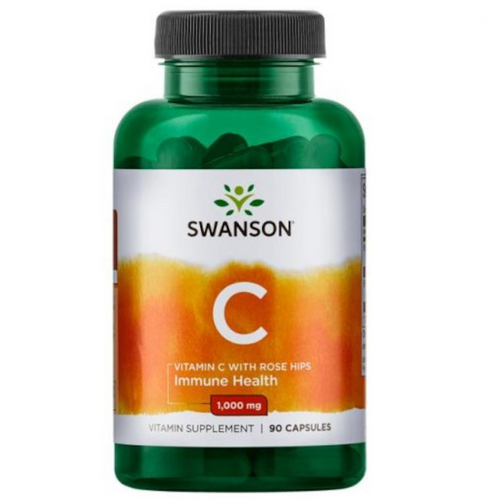 SWANSON Vitamin C1000 + wild Rose 90 kaps