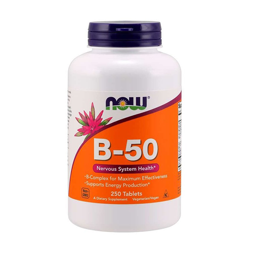 NOW FOODS Witamina B-50 Kompleks 250 tab