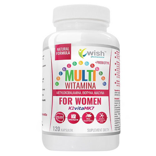 WISH Multivitamin for Women Complex + Prebiotic 120 caps