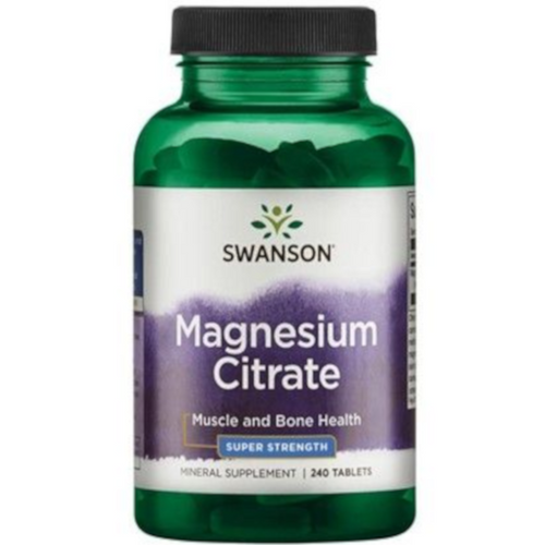 SWANSON Cytrynian Magnezu 240 capsules