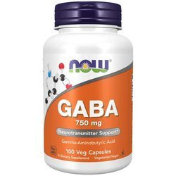 NOW FOODS GABA 750mg 100 vcaps