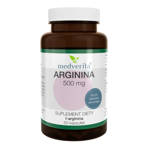 MEDVERITA Arginine 500 mg 50 capsules