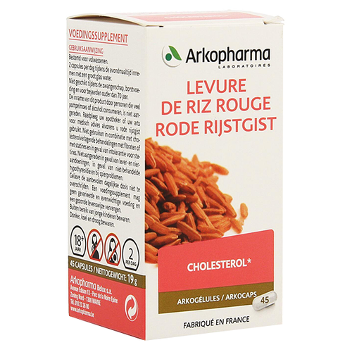 ARKOPHARMA Levure De Riz Rouge 45 caps 19 g