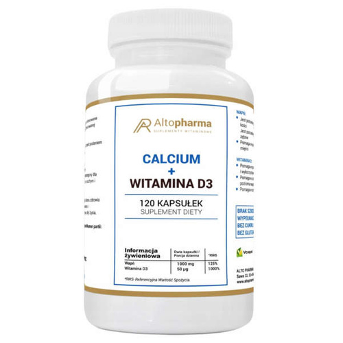 ALTO PHARMA Calcium + Vitamin D3 120 caps