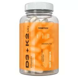 nowmax® Vitamin K2 MK-7 100mcg + D3 2000IU 50mcg 120 caps