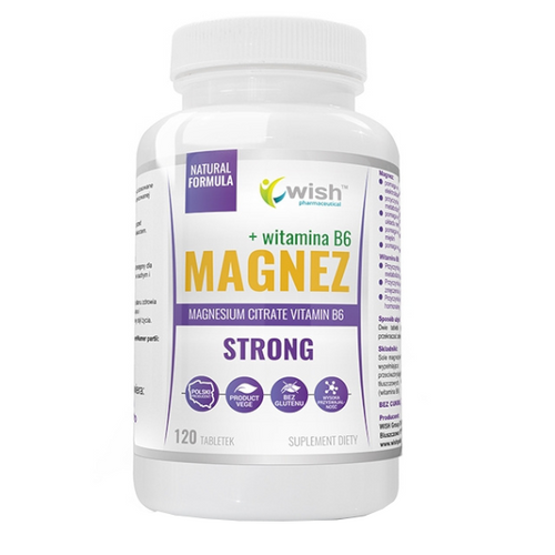 WISH Magnesium Strong + Vitamin B6 Forte 120 tabs