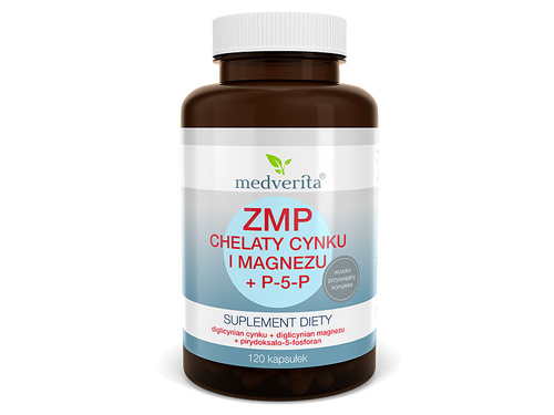 MEDVERITA ZMP Chelaty Cynku i Magnezu + P-5-P 120 caps