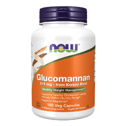 NOW FOODS Glucomannan 575mg Konjac Root 180 caps