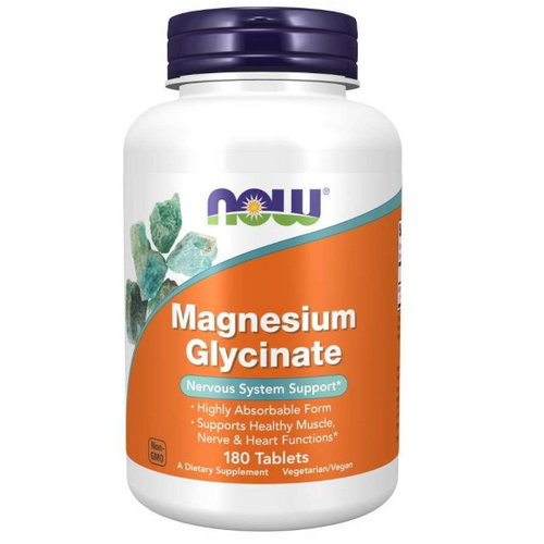 NOW FOODS Magnesium Bisglycinate 100 mg 180 tabs