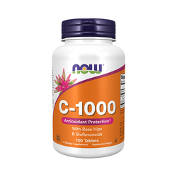 NOW FOODS Vitamin C 1000mg with Bioflavonoids and Wild Rose 100 tab