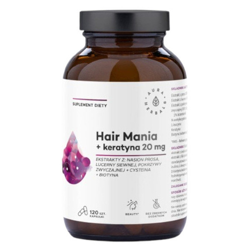 AURA HERBALS Hair Mania + Keratin 20mg 120 caps