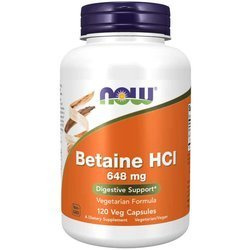 NOW FOODS Betaine HCL 648mg 120 vcaps