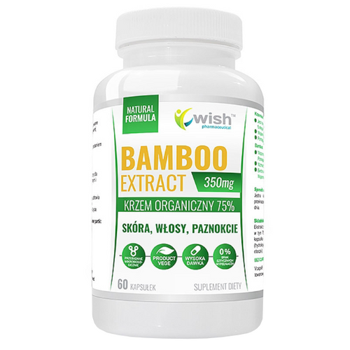 WISH Bamboo Extract 350mg Organic Silicon 60 caps